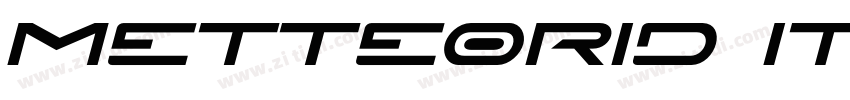 Metteorid Italic字体转换